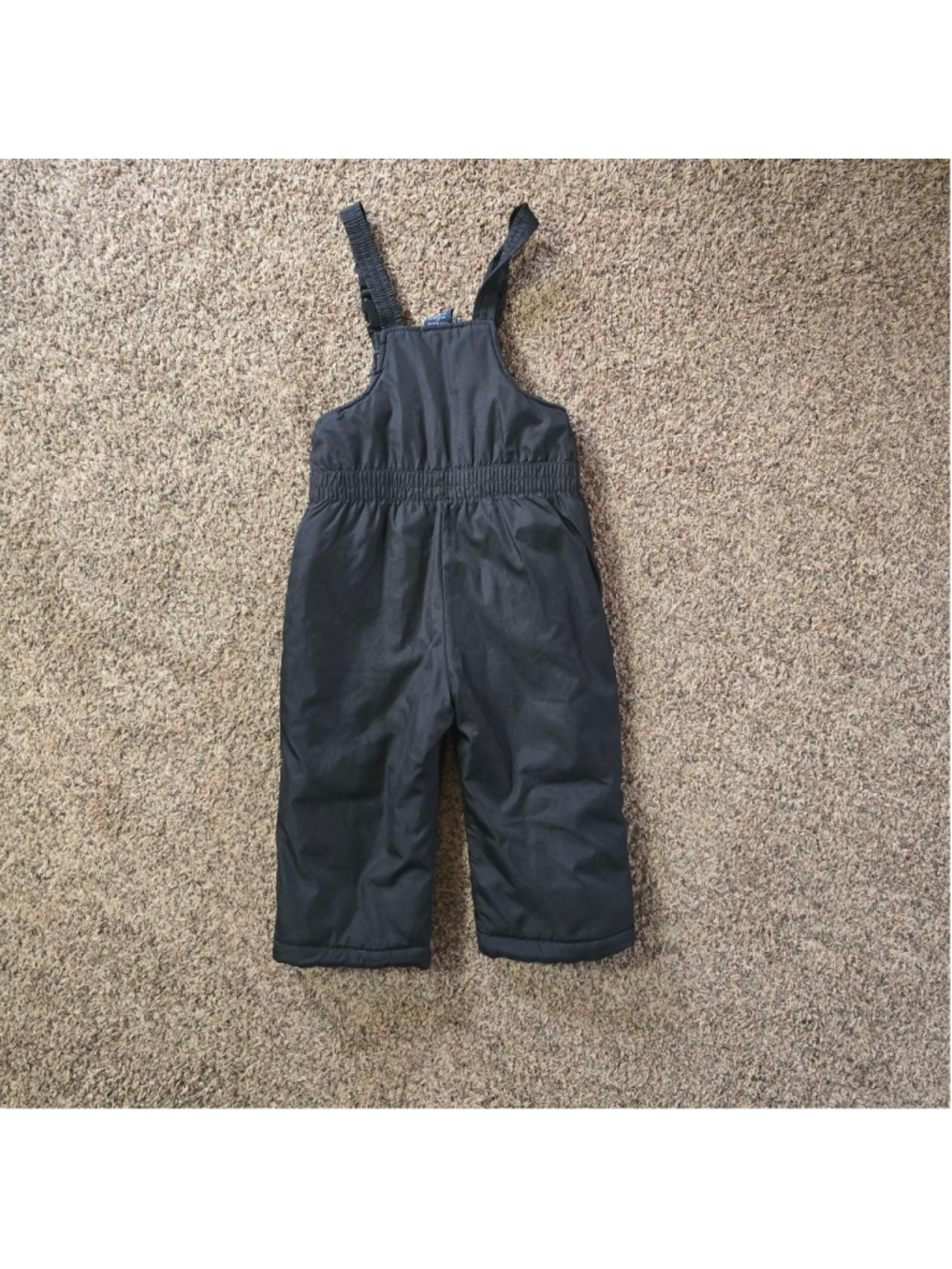 Boys Faded Glory Black Snow Bib Overalls 3T - Picture 3 of 3